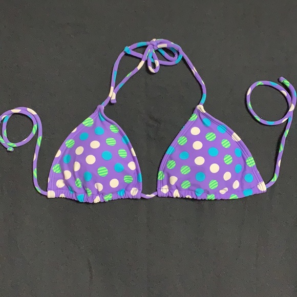 Purple Polkadot Bathing Suit Set - Picture 2 of 5